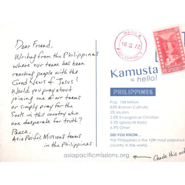 Philippines AP Postcards Pkg 25 AGWM